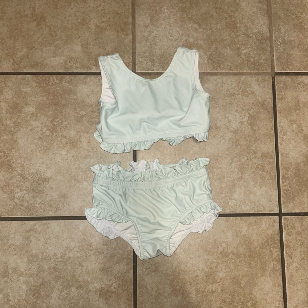 Minty colored indie blue swim size 5t